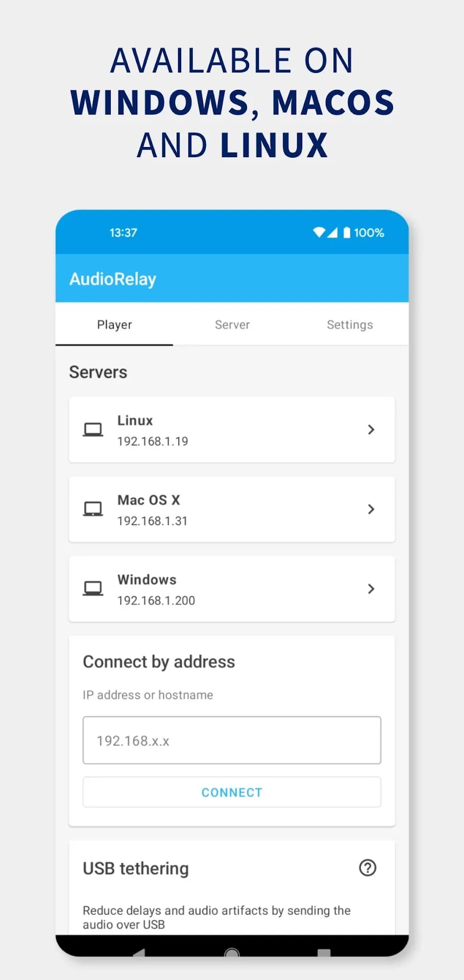AudioRelay — Captura de tela 5