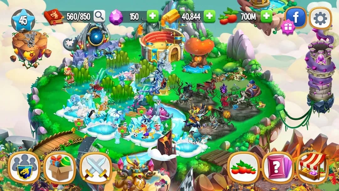 Dragon City Mobile مهكر — لقطة شاشة 5