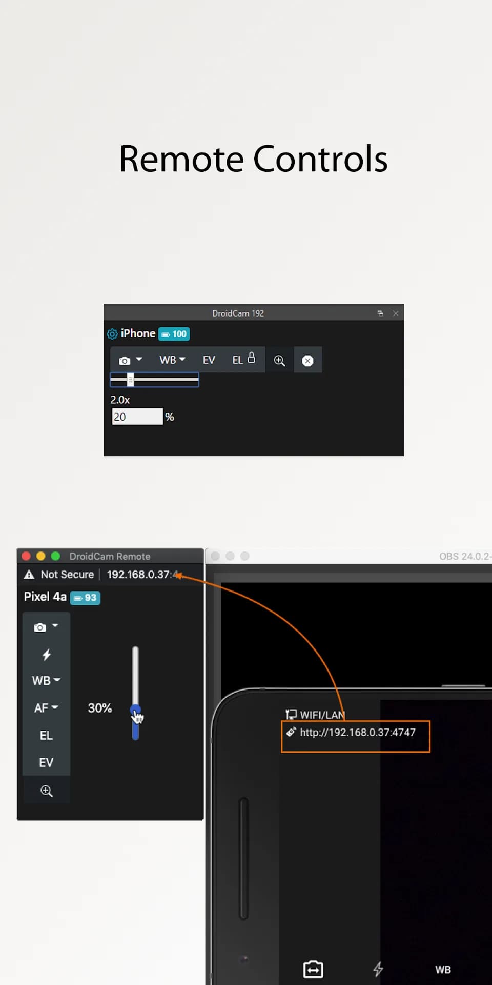 DroidCam OBS — Captura de pantalla 5