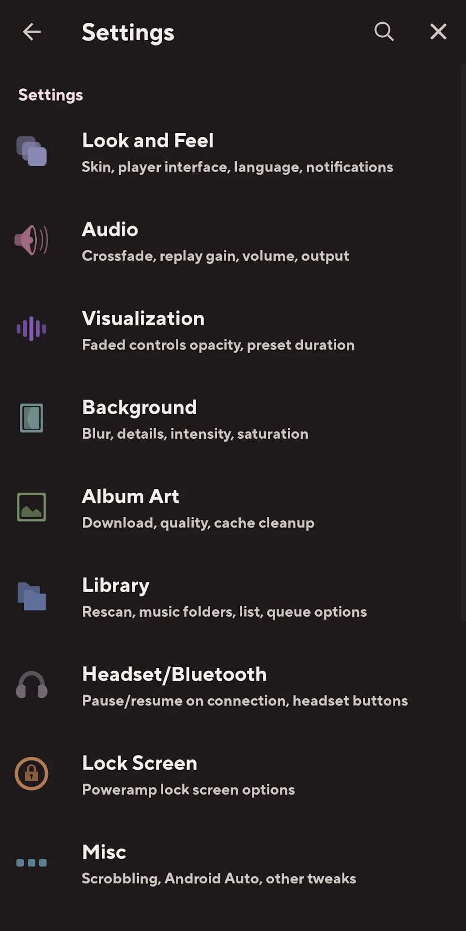 Poweramp مهكر — لقطة شاشة 8