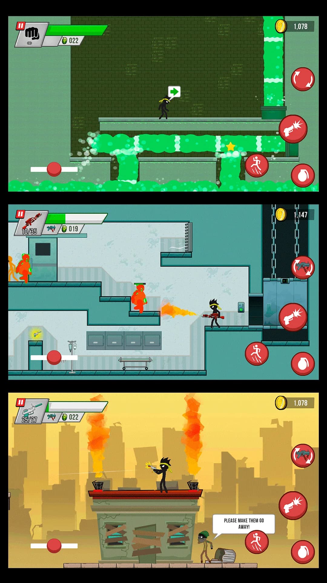 Stickman vs Zombies مهكر — لقطة شاشة 8