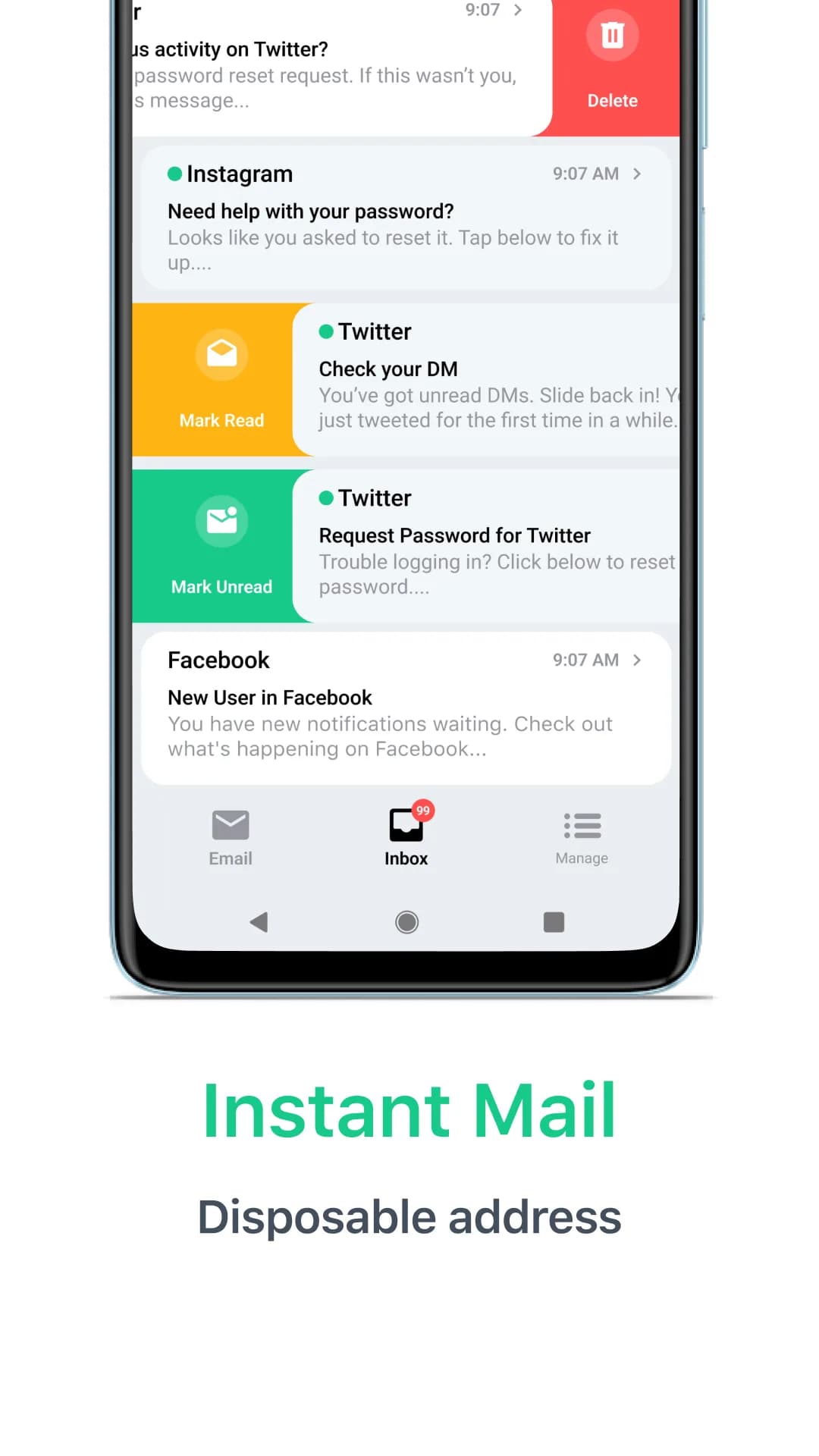 Temp Mail مهكر — لقطة شاشة 2