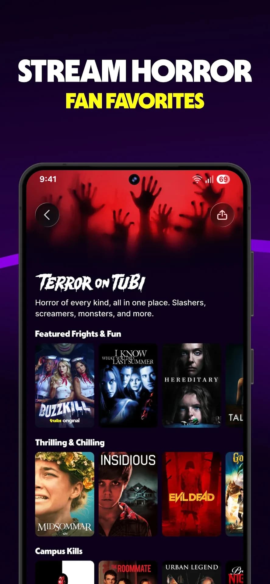 Tubi TV مهكر — لقطة شاشة 1