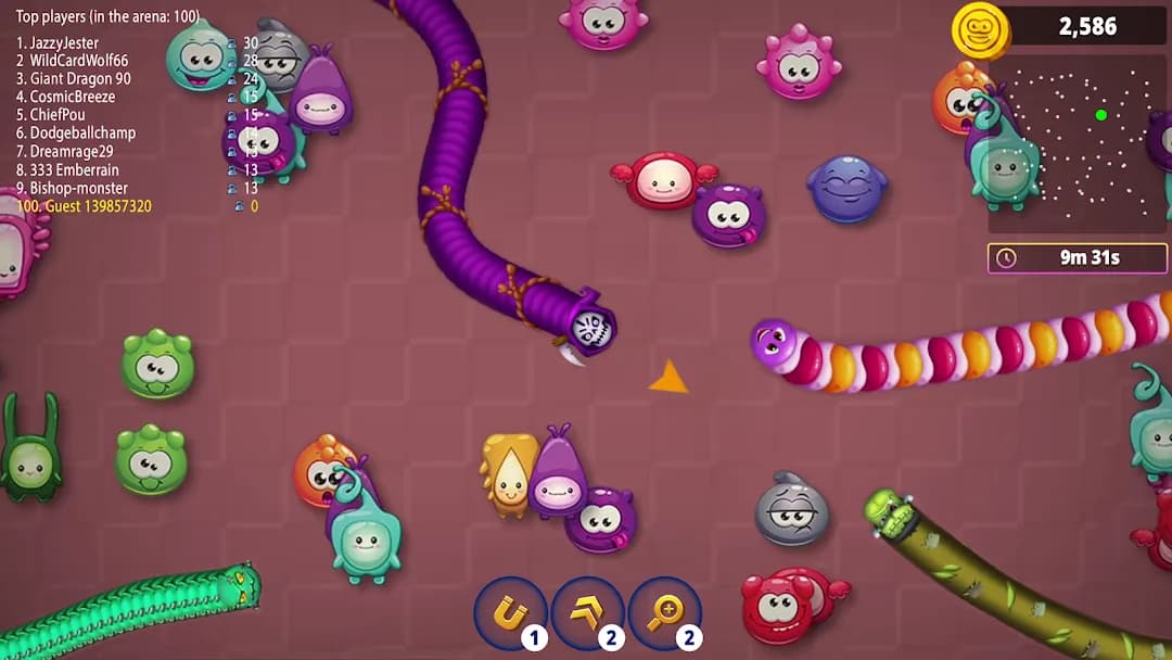 Worms Zone.io مهكر — لقطة شاشة 7